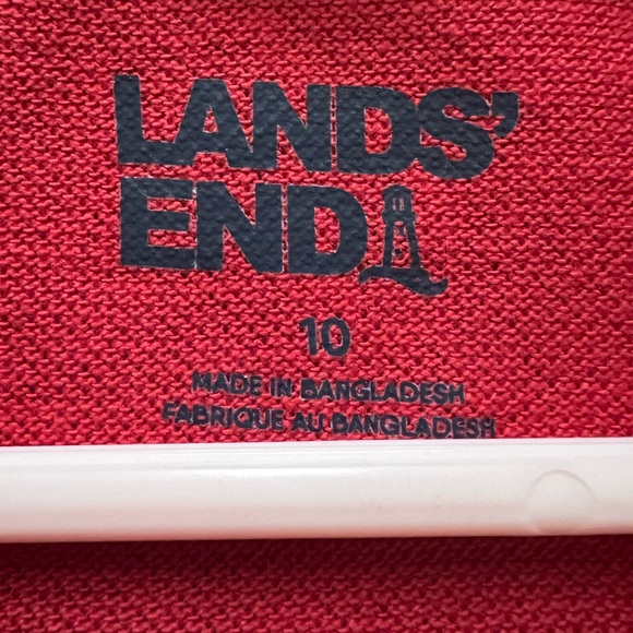 Red Uniform dress from Lands End. Size 10. Never worn. - Picture 3 of 3